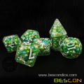 Bescon Pearl Polyhedral Dice Set, Peacock Pearl Poly RPG Dice set of 7